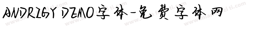 ANDRIGY DEMO字体字体转换